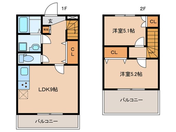 エルマージュ安朱の物件間取画像